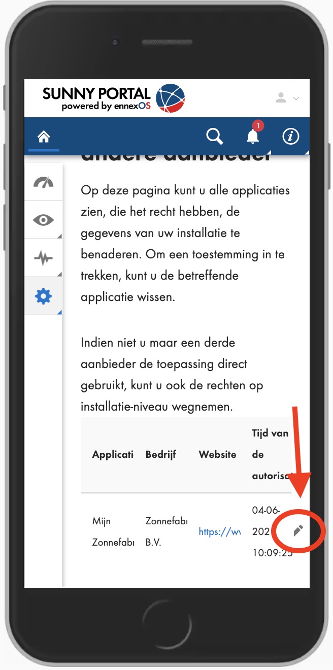 de toepassingen van andere aanbieders bewerken