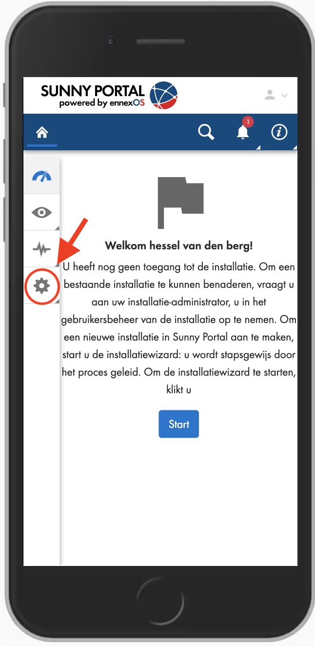 welkomstscherm ennexos