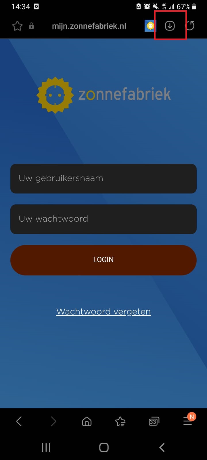 icoon met drie puntjes op android telefoon