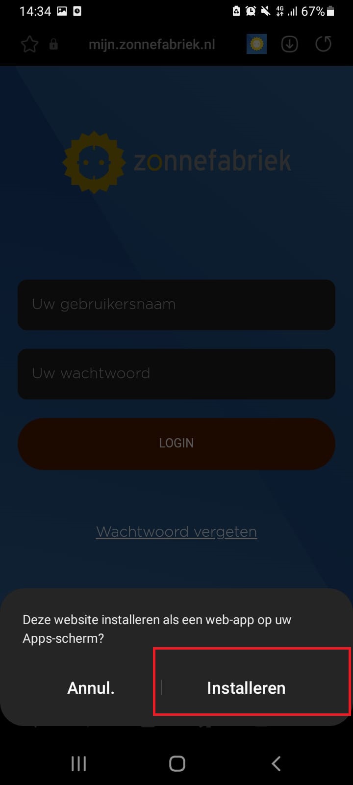 app installeren android