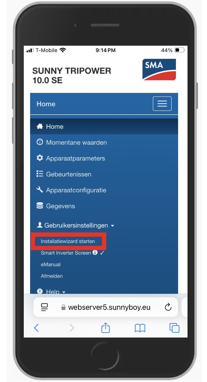 Installatiewizard starten