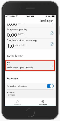 QR-code scannen via SMA Energy App
