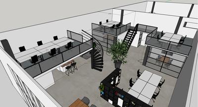 Indeling nieuwe kantoor