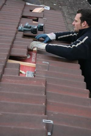 aren tijdens installatie