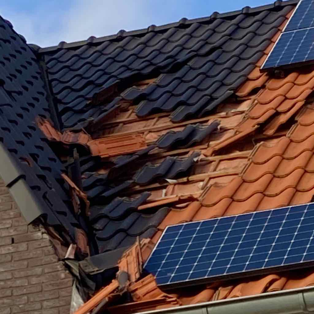 Schade door storm Eunice