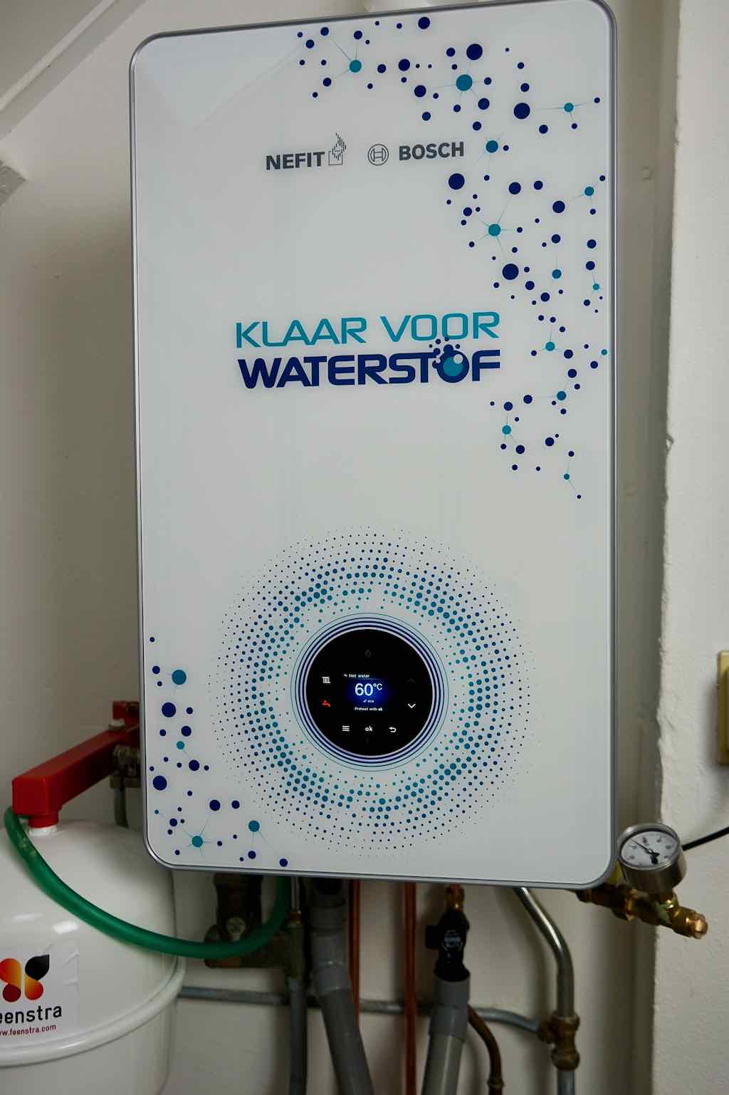 Een waterstof-ready CV-ketel van Nefit Bosch (bron: Nefit Bosch)