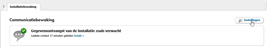 Sunny Portal installatiebewaking instellingen