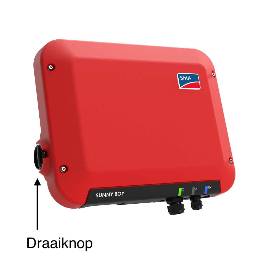 draaiknop op SB 1.5/2.0/2.5