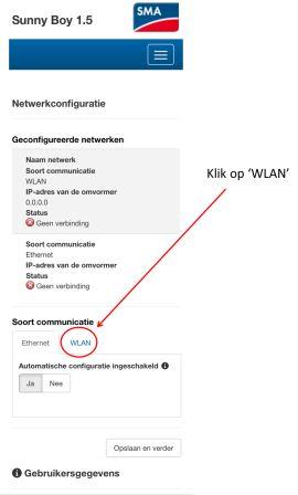Klik op WLAN